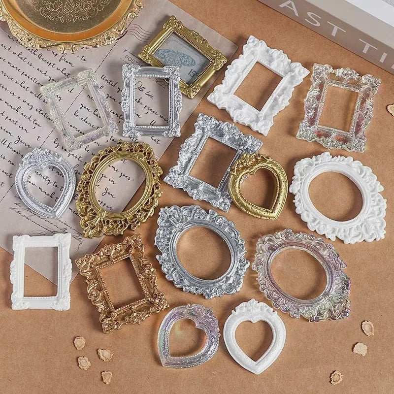 Set van 12 Mini Fotolijstjes - Europees Retro Decoratie & Hobby
