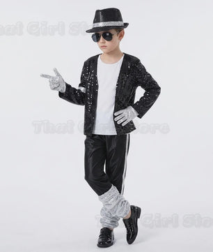 Michael Jackson Billie Jean Kostuum Kinderen - Popster Show Outfit