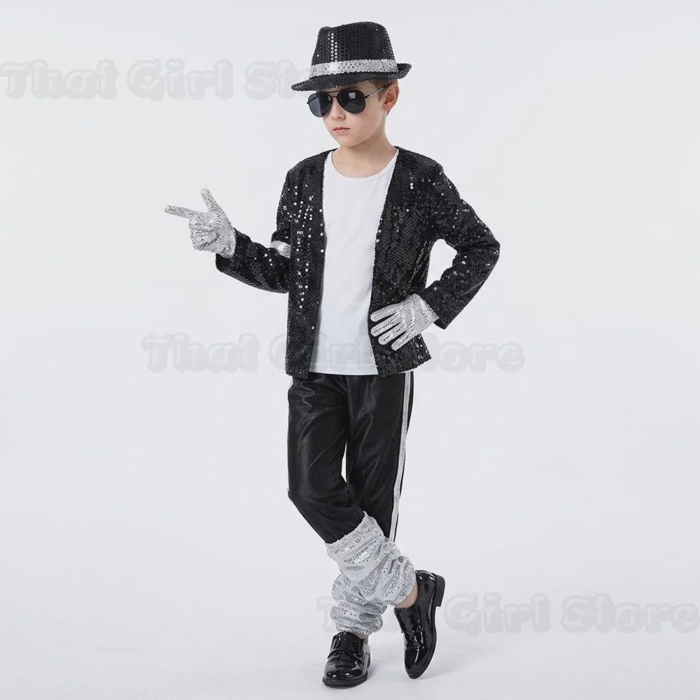 Michael Jackson Billie Jean Kostuum Kinderen - Popster Show Outfit
