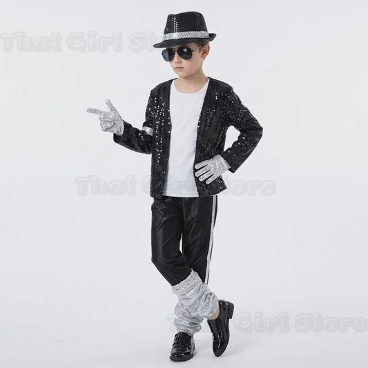 Michael Jackson Billie Jean Kostuum Kinderen - Popster Show Outfit