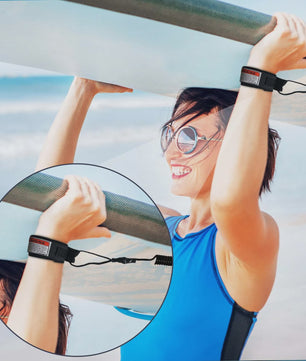 Veiligheid Surf Leash met Enkelband - Coiled Koord voor Bodyboard & Surfplank