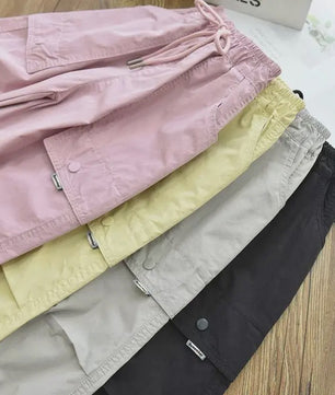 Kinder Cargo Joggers - Trendy Lente/Zomer Broek met Elastische Enkel