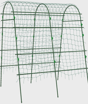 Stevig Klimplantenrek met Netting - Verstelbaar Tuinframe voor Groenten, Fruit en Meer - Groen