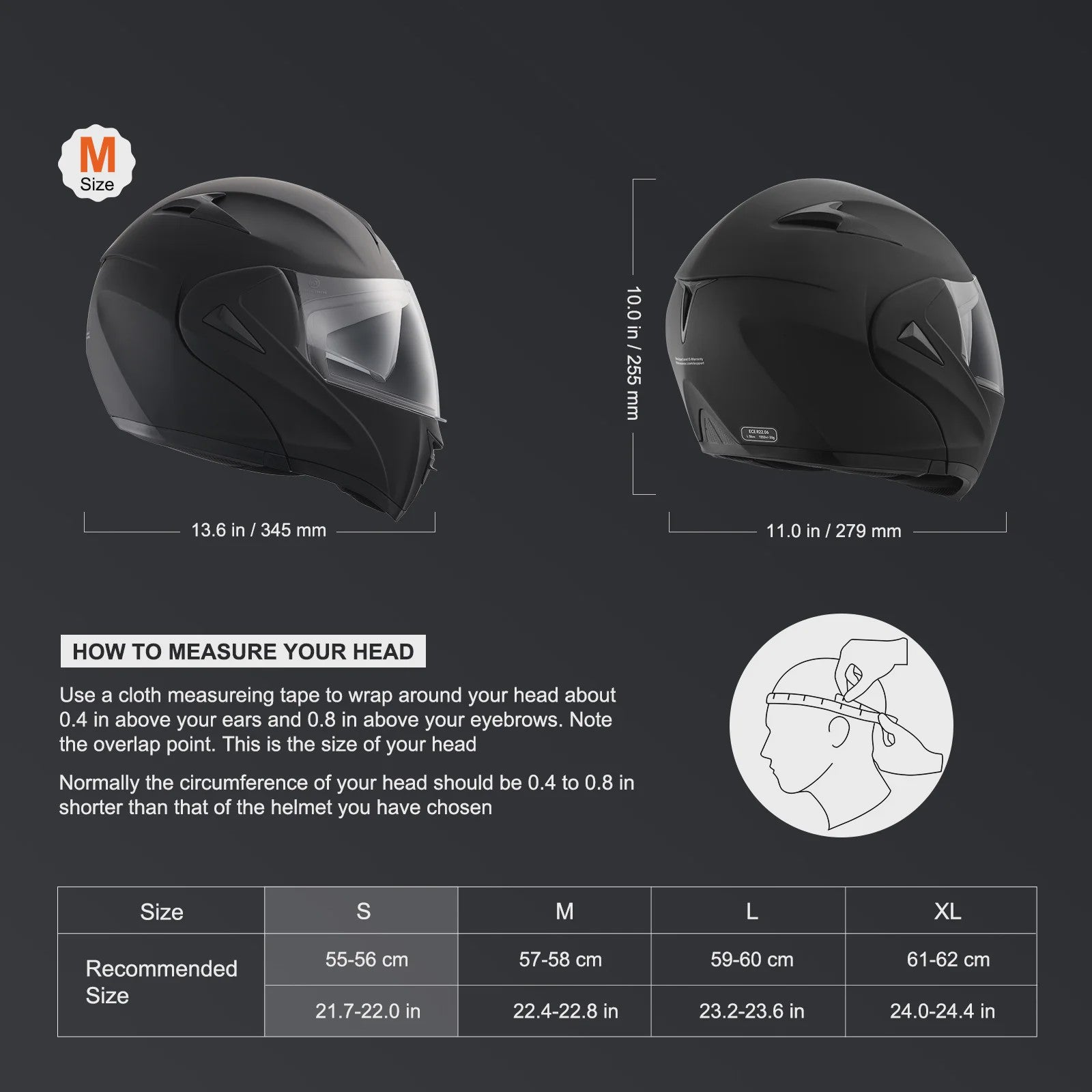 SucceBuy Motorhelm Unmasked ABS & EPS - Veilig, Comfortabel & Verstelbaar met Dubbel Vizier