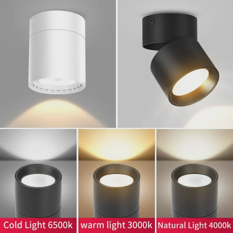 Opklapbare LED Downlight Spot - 7/10/15W - 3 Kleuren Licht - Plafondlamp