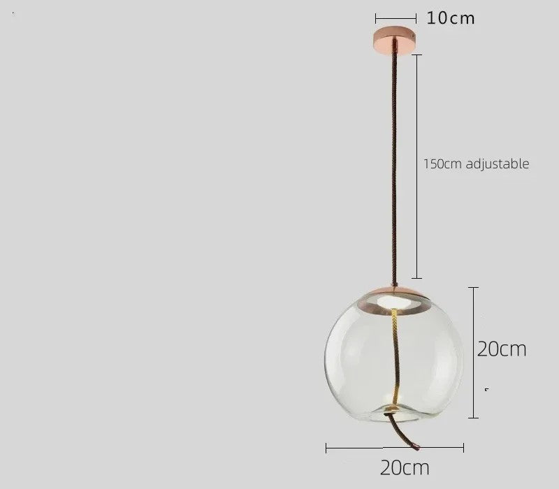 Moderne Glazen LED Hanglamp - Stijlvolle Verlichting voor Woonkamer, Keuken & Bar