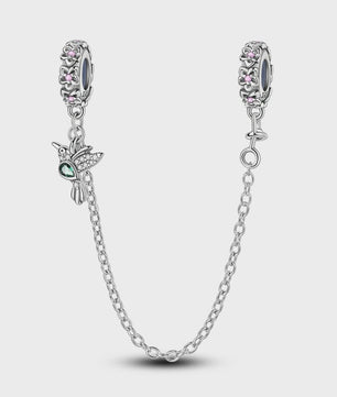 925 Sterling Zilveren Veiligheidsketting Bedel voor Armbanden - Maan, Ster, Vlinder, Hart