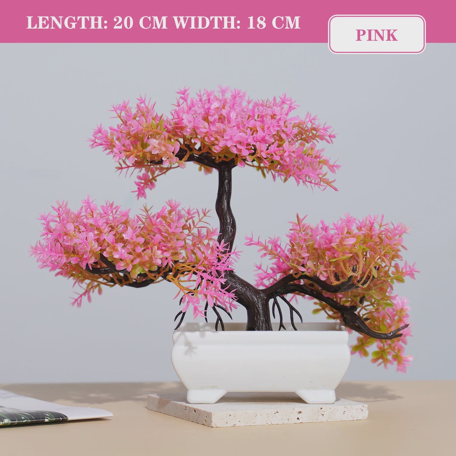 Kunst Bonsai Boom Potted Plant - Decoratieve Kunstplant voor Huis & Kantoor