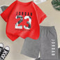 Kinder T-shirt en Short Set - Zomer Sportieve Mode met Grafische Print