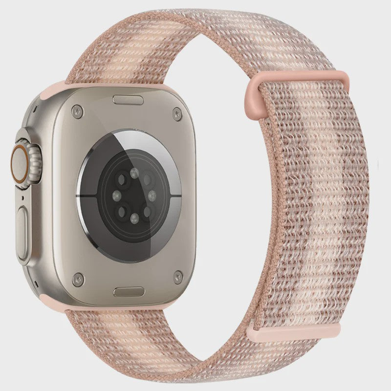 Nylon Sportband voor Apple Watch (38-49mm) - Ademend & Verstelbaar met Klittenband