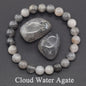 Natuurlijke Edelsteen Armband - Reiki, Blauwe Apatite, Lapis Lazuli, Amethist & Tijgeroog