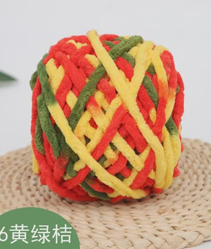 Chenille Garen 100g/bol - Super Zacht Dik Wol Garen voor Handbreien, DIY Sjaals & Projecten