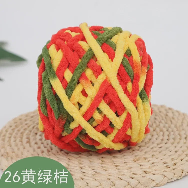Chenille Garen 100g/bol - Super Zacht Dik Wol Garen voor Handbreien, DIY Sjaals & Projecten
