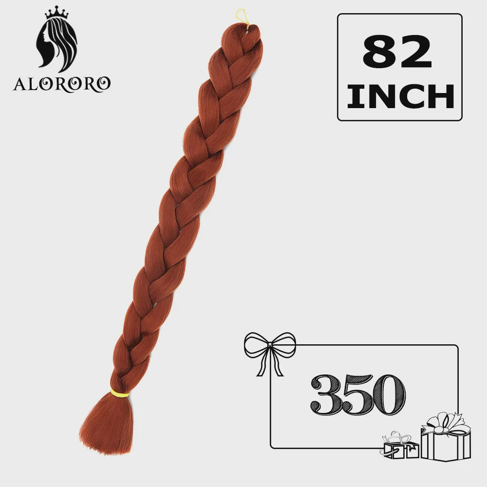 Alororo Jumbo Braids Haarverlenging - 82 Inch Synthetisch Hittebestendig Vlecht Haar