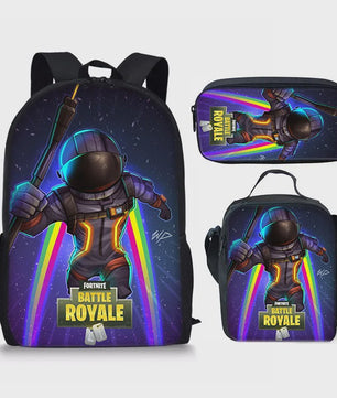 Fortnite Schooltas Set: Rugzak, Pennenhouder & Lunchtas voor Kinderen