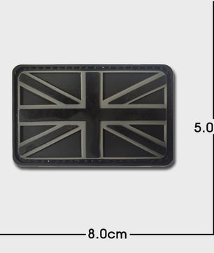 3D PVC Vlag Patches - Rubberen Militaire Emblemen met Klittenband