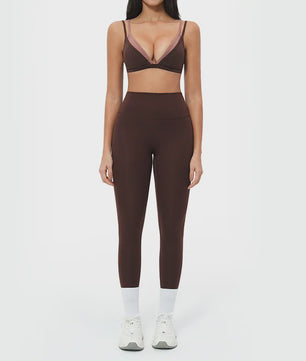 Dames Yogaset: Seamless Sport BH & Hoge Taille Legging
