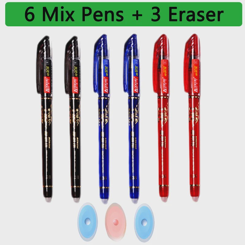 Set van 25 Kawaii Uitwisbare Gelpennen - Vloeiend Schrijven en Wissen voor School & Kantoor