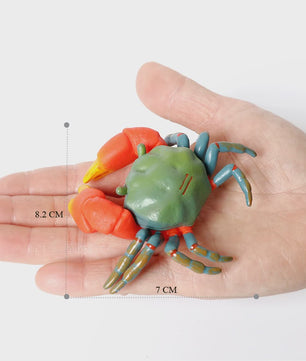 Educatieve Prehistorische Zeedieren Figuren Set: Baculite, Opabinia, Krab & Meer