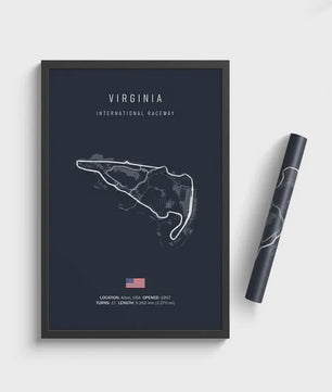 F1 Circuit Poster: Monaco Imola Track Art - Stijlvolle Motorsport Wall Art