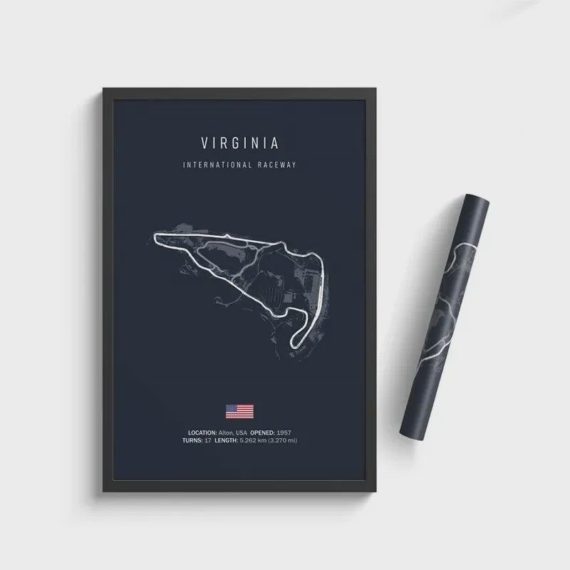 F1 Circuit Poster: Monaco Imola Track Art - Stijlvolle Motorsport Wall Art