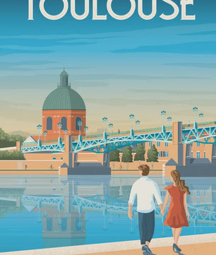 Nordic Canvas Poster: Kleurrijke Reisposters van Europese Steden - Parijs, Nice, Monaco