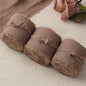 Handgemaakte Satijn Chiffon Lint Set - 3 Rollen van 5m met Rafeleffect voor Bruiloft, Cadeau & DIY Decoratie
