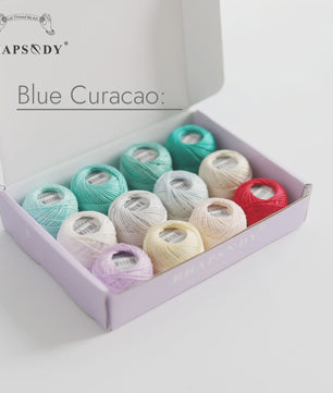 Rhapsody Pearl Cotton Garen Set - Maat 8 - 12 Bollen voor Haken, Borduren & Knutselen
