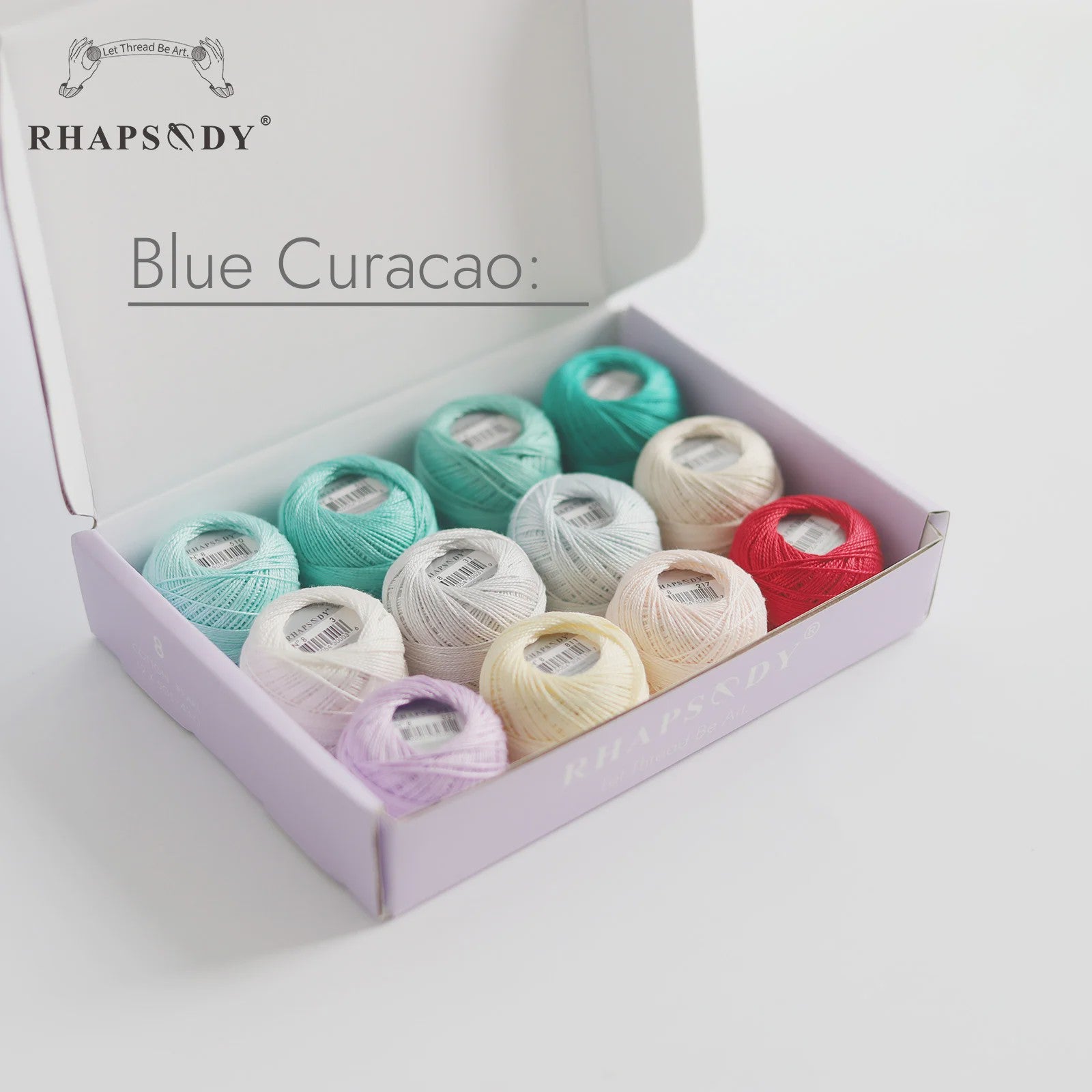 Rhapsody Pearl Cotton Garen Set - Maat 8 - 12 Bollen voor Haken, Borduren & Knutselen