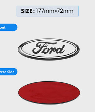 Ford Embleem Stickers - Set van 8 Stuks - Hood, Bonnet & Trunk - Universeel
