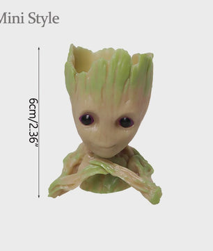 Groot Plantenpot & Decoratief Figuur - Leuke Woondecoratie