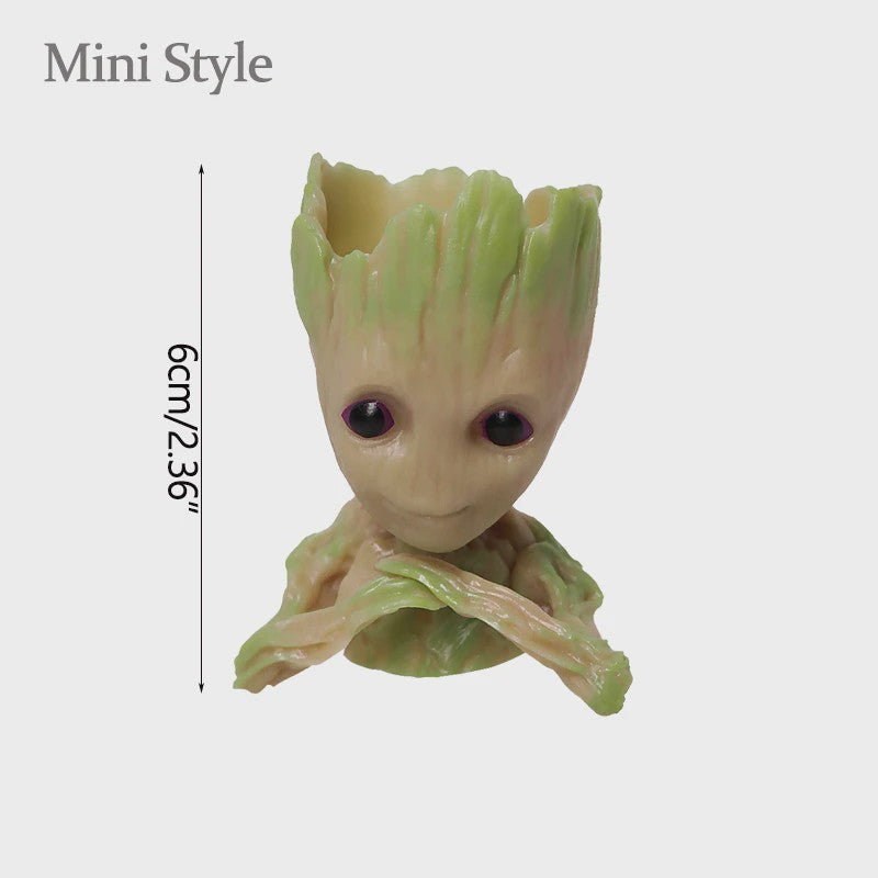 Groot Plantenpot & Decoratief Figuur - Leuke Woondecoratie
