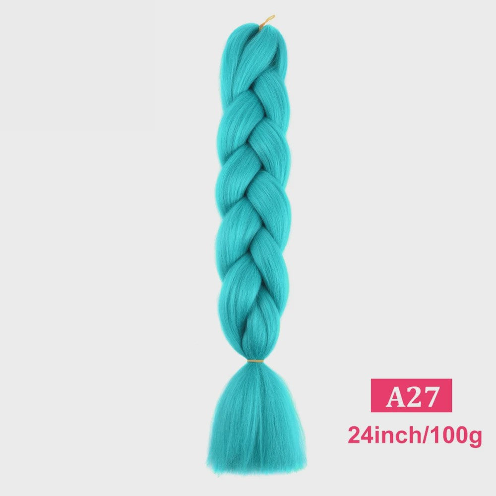 24 Inch Jumbo Braids Haarverlenging - Synthetisch Vlecht Haar in Kleurrijke Tinten