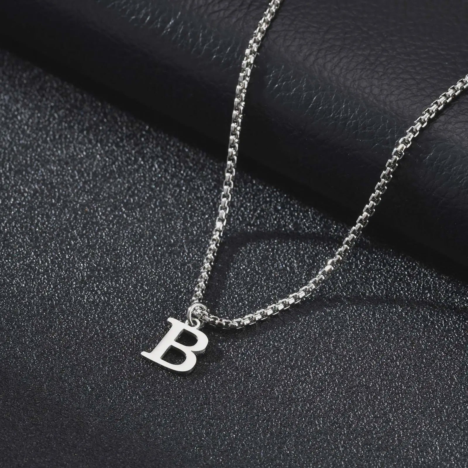 Vnox RVS Letter Ketting Heren - Kies Uw Initiaal - Waterdicht & Minimalistisch