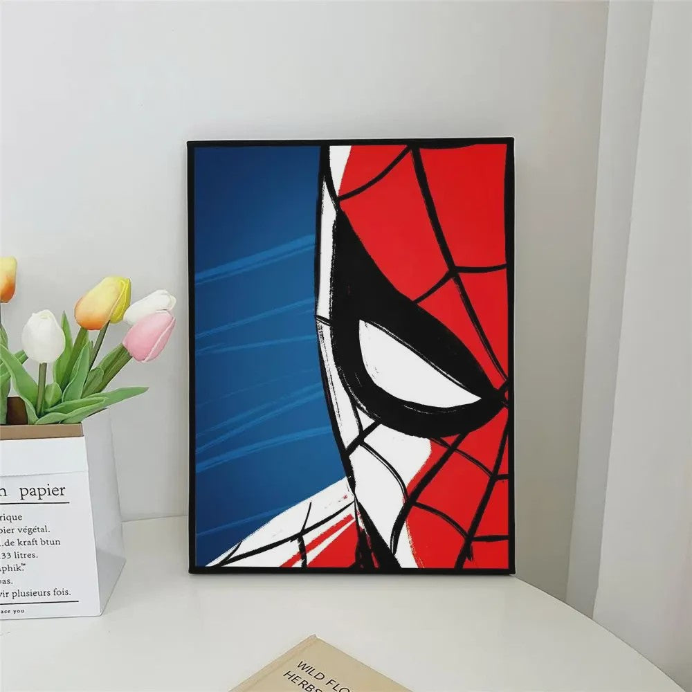 Frameloze Spiderman Poster - Marvel Kunst Print voor Woonkamer, Slaapkamer, Bar