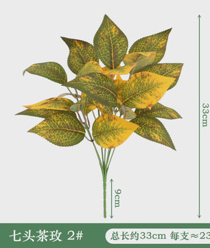 Zijden Schildpadblad Plantenbladeren - Kunstmatige Dieffenbough Decoratie voor Woonkamer