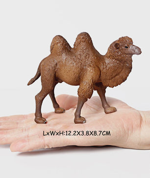 Realistische Alpaca & Kameel Figuren Set - Handgeschilderd, Educatief Speelgoed