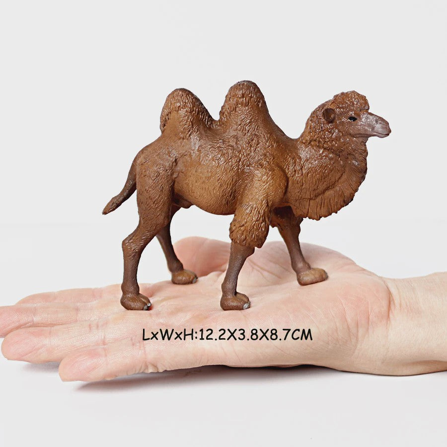 Realistische Alpaca & Kameel Figuren Set - Handgeschilderd, Educatief Speelgoed