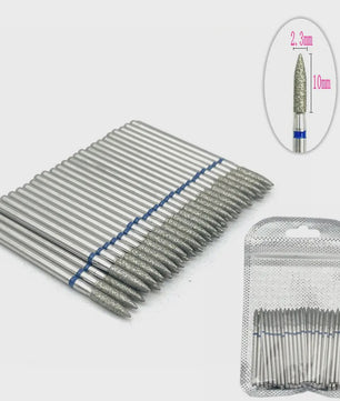 50 Stuks Diamant Freesjes Set - 2.35mm Schacht voor Nagel- en Tandheelkundig Gebruik