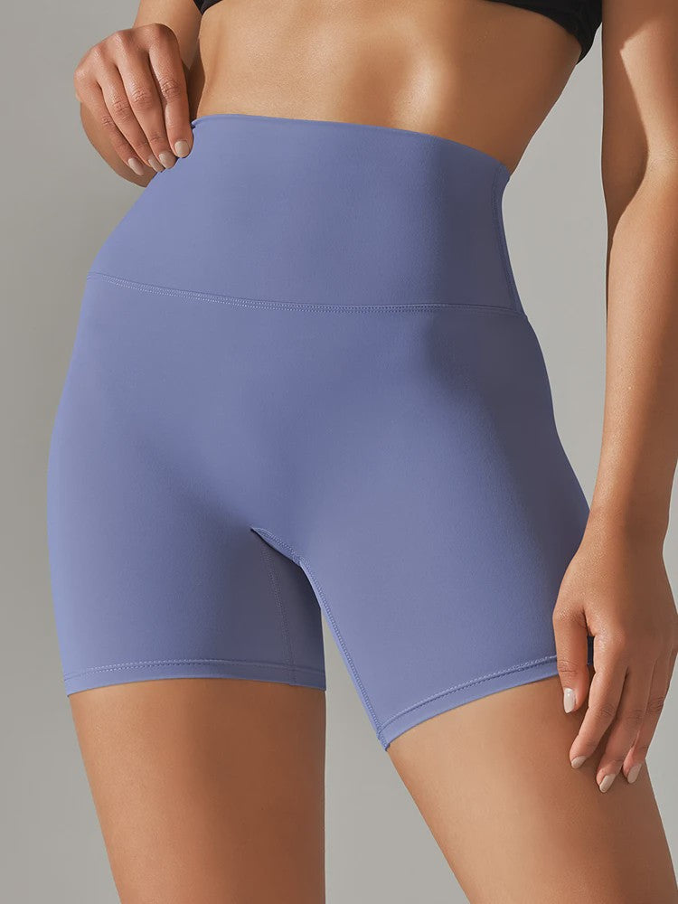 Dames Sportshorts Hoge Taille Squat Proof - Sneldrogend voor Yoga, Fitness & Fietsen
