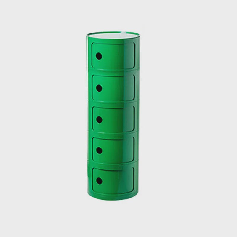Moderne Ronde Nachtkastje - Minimalistisch Plastic Bijzetkastje