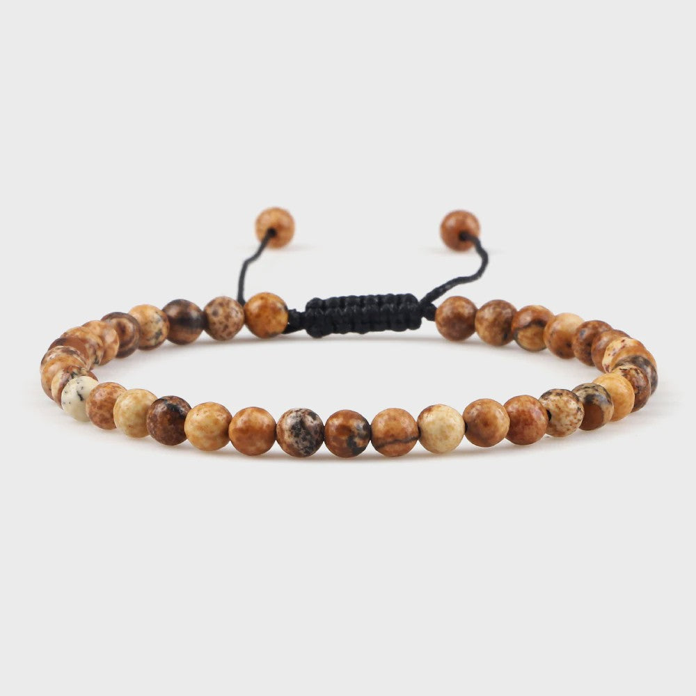 Natuurlijke 4mm Kralen Armbanden - Agate & Onyx - Yoga, Gebed & Stijlvol