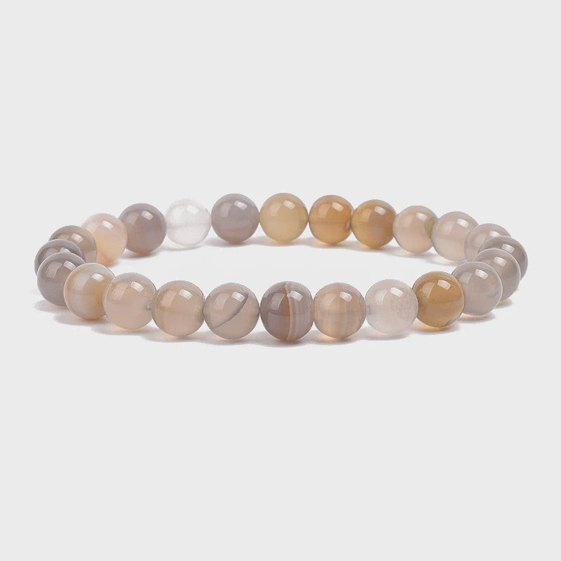 Natuurstenen Kralen Armband - Amethist, Aquamarijn, Jade & meer
