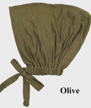 Zachte Modal Binnen Hijab Cap met Strik - Islamitische Turban Hoofddoek