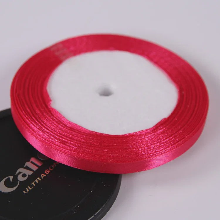 22 Meters/Roll 6mm Silk Satin Ribbons Christmas Halloween Birthday Party Gift Wrapping Ribbons DIY Handmade Crafts Material