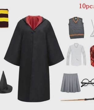 Harry Potter Cosplay Kostuum Set - Volwassenen & Kinderen - Gryffindor & Slytherin