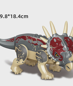 Grote Bouwblok Dinosaurus Speelgoed - Indominus Rex & Tyrannosaurus Rex Modellen