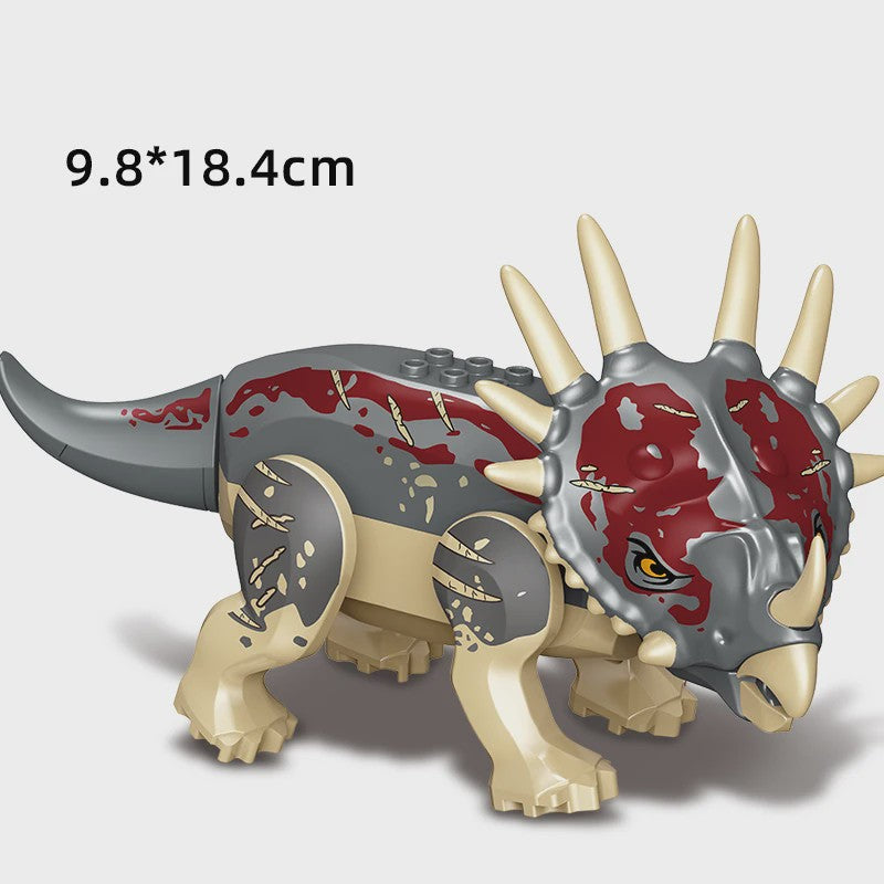Grote Bouwblok Dinosaurus Speelgoed - Indominus Rex & Tyrannosaurus Rex Modellen