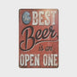 Retro Metal Bier Merk Poster - Decoratie voor Man Cave, Bar & Club