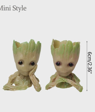 Groot Plantenpot & Decoratief Figuur - Leuke Woondecoratie